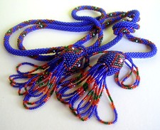 MA204 /  COLLIER SAUTOIR AMERINDIEN EN MINI PERLES 