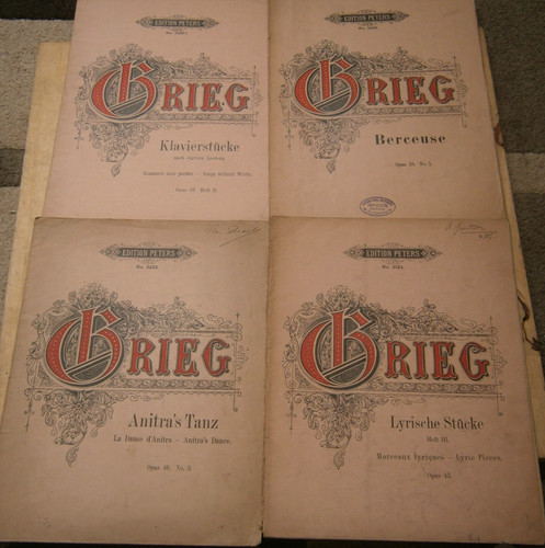 Grieg partitions anciennes - grieg,, 4
