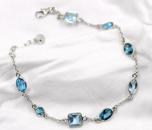 Bracelet topaze bleue london - topaze,