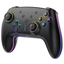 Manette Switch avec éclairage RGB/Double Vibration/6 Axes Gyroscopiques Joyst...