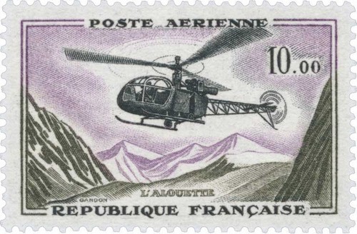 Timbre poste aérienne - timbre,