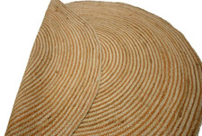 Tapis de sol réversible en jute naturel et coton tapis rustique moderne