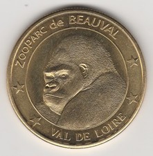 A-- S/DATE TOKEN  MEDAILLES ET PATRIMOINE  -- 41 110 ZOOPARC BEAUVAL GORILLE