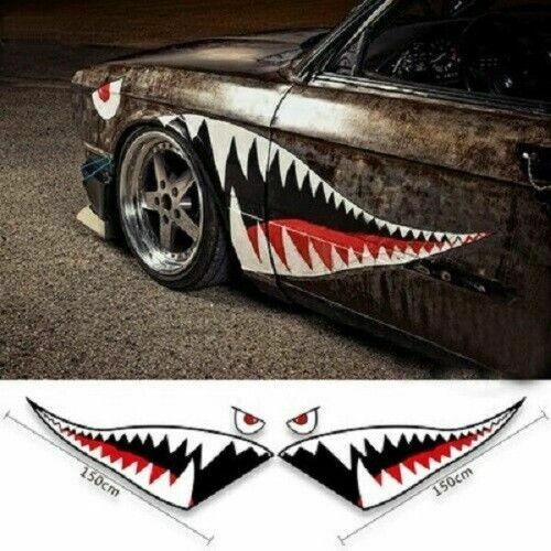 Shark mouth teeth vinyl - shark,