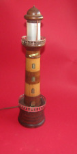 moderne LAMPE EN FORME DE PHARE LIGHTHOUSE LAMP en bois bon etat Soulac sur mer