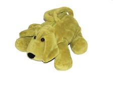 Doudou peluche Sac à main chien vert 32 cm