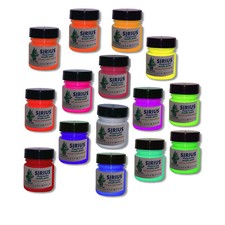 Échantillon De Peinture Acrylique Ultra Fluorescent UV Noir Lumière Sirius 20ml