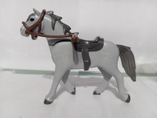 Playmobil figurine cheval gris - figurine,