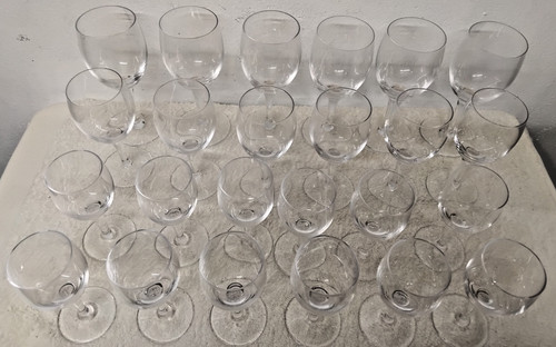 Lot verres pied - 24, a