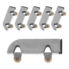  Lot de 6 roulettes pour portes coulissantes en verre : ensemble de roulettes