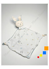 Doudou Plat Lange Lapin Blanc Bleu/Vert Beige Chien Carotte Hérisson Simba Kiabi