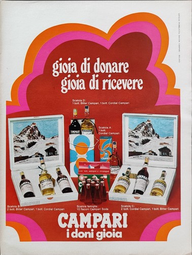 Campari bitter publicité - bitter, 1972