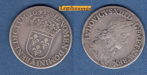 Louis xiii écu 2ème - 1/2,