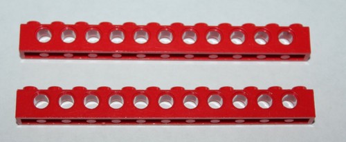 Lego technic red brick - 2, x