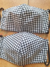 LOT DE 2  MASQUES EN TISSU 100% COTON REUTILISABLE