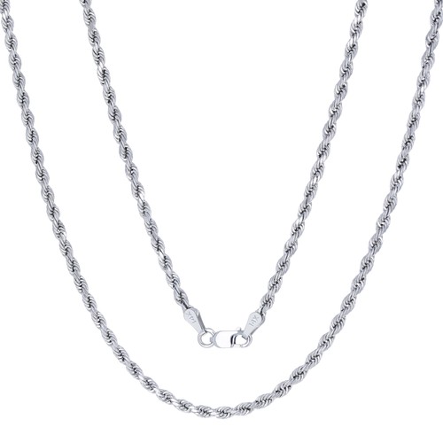 14k blanc 5mm - 14k, 2.5mm