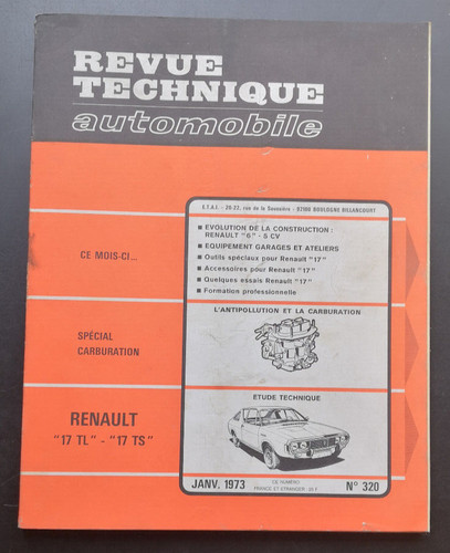Revue technique renault - renault, 17
