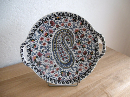 Plat anses faience gien - a,