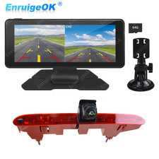 Caméra de recul avec Écran 6.86" feu stop Pour Citroën Berlingo Peugeot Partner