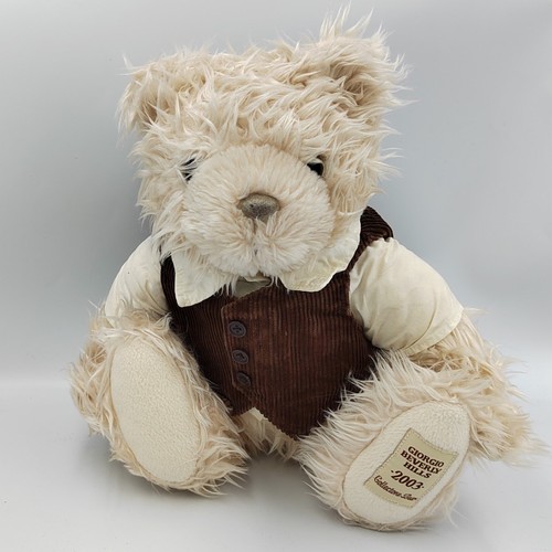 Peluche ours beige chemise