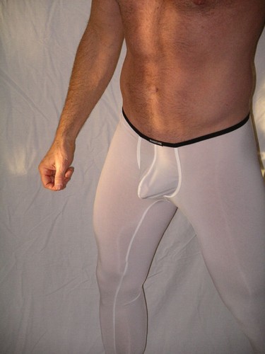 Collant caleçon long blanc - collant,