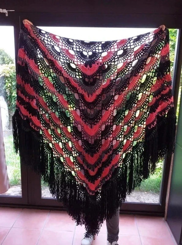 Châle fait main - au, crochet