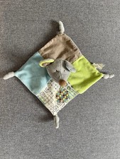 doudou souris plat vert gris