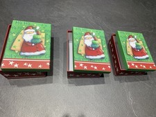Lot de 3 boîtes cadeaux de Noêl empilables