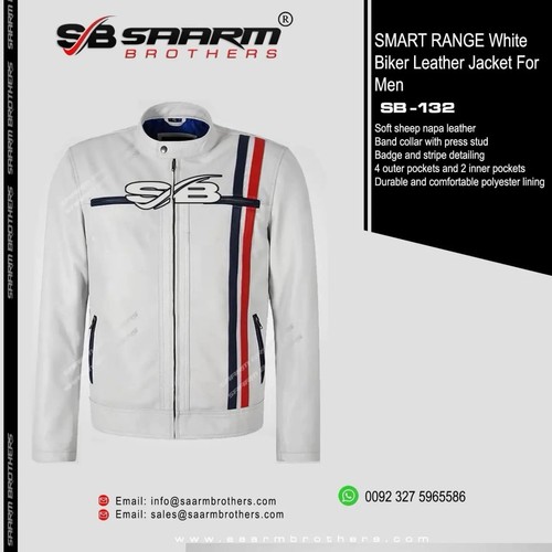 Smart range bike - white, leather