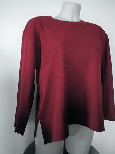 Pull maille bordeaux - pull, avec