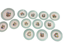 ANCIEN SERVICE ASSIETTE TARTE PLAT DESSERT BD CENDRILLON PETIT POUCET ST AMAND