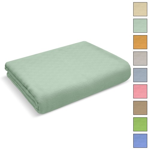 Couvre lit coton piquet - en,