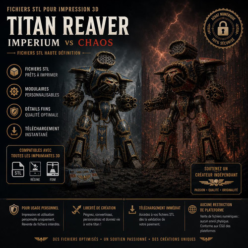 Fichier stl titan reaver - .stl,