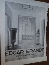 Edgar brandt ferronnerie art - ferronnerie, d'art