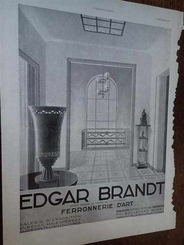 Edgar brandt ferronnerie art - edgar, d'art