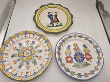 Lot 3 assiettes hb henriot