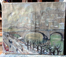 huile ancienne paysage