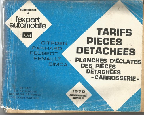 Catalogue pieces detachees - catalogue,