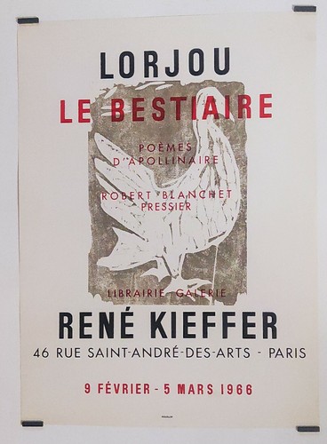 Lorjou bestiaire poèmes - bestiaire,