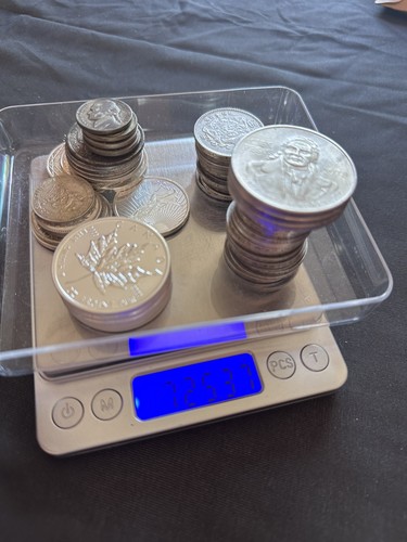 Lot pièces argent françaises