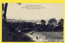 cpa FRANCE Bretagne St CAST le GUILDO (Côtes d'Armor) Route du Bourg à la Plage