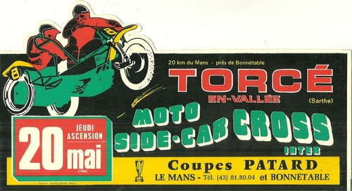 Autocollant course moto - autocollant,