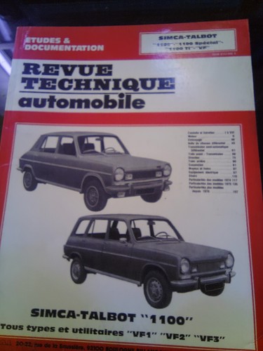 Revue technique automobile - technique,