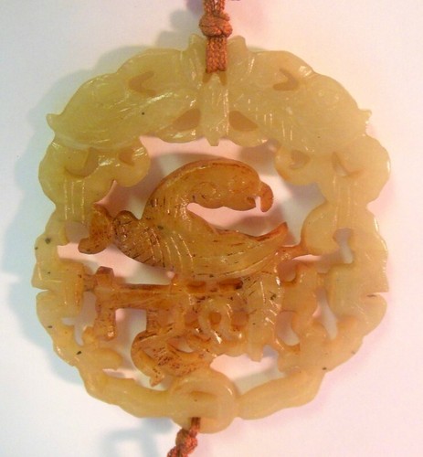 Vtg chinese bird pendant - chinese,