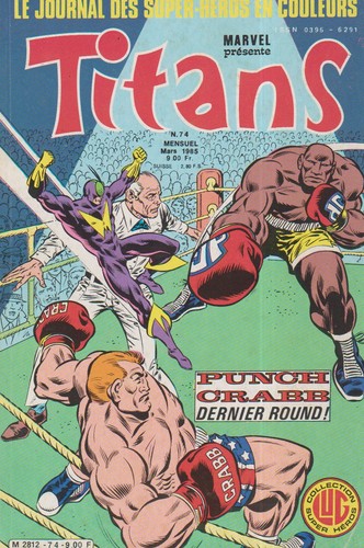 Titans marvel lug - n°, 74