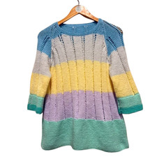 Pull vintage tricoté main - tricoté, m