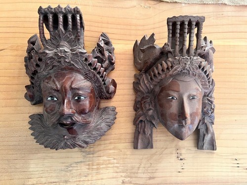 Ancien masque chinois - , bois