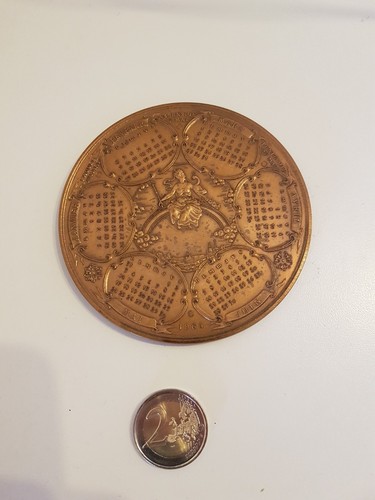 Medaille bronze calendrier - medaille,