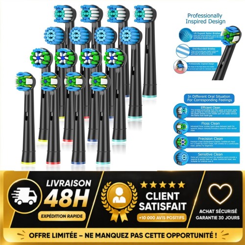 Têtes brosse dents - brosse,