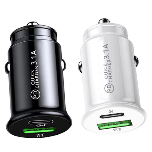 Chargeur voiture usb type c - usb, a